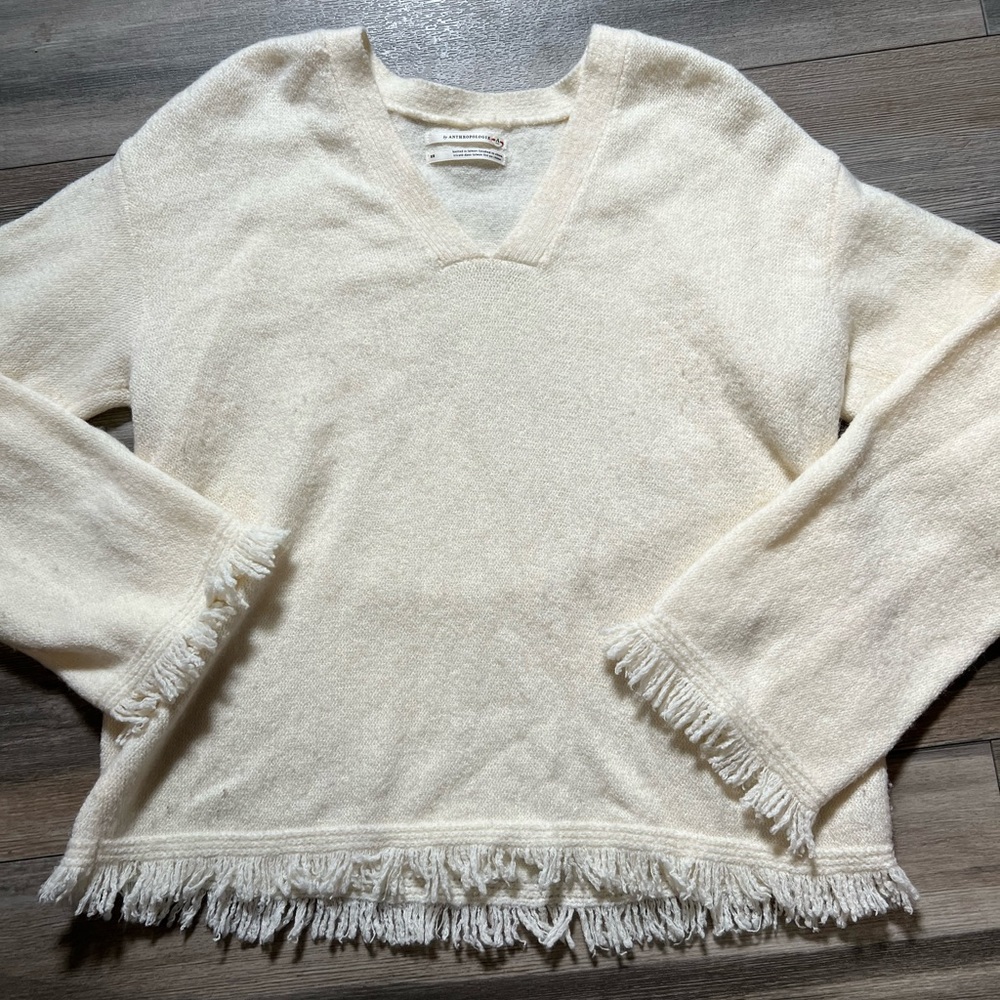 Anthropologie Wool and Alpaca Blend Sweater-‎ XS
